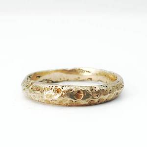 Sandcast Ring GOLD 3mm - SONIA THERESE