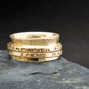 Double Band Meditation Ring