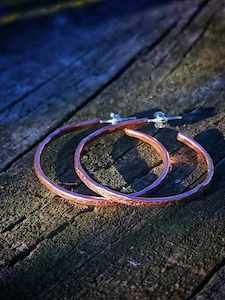 Jewellery manufacturing: Earthsong Large Hoop Earrings - SONIA THERESE