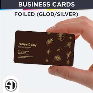 Commercial printing: Foiled - Business card 90x55mm