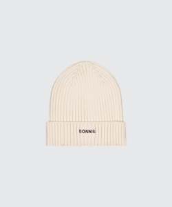 Cotton Knit Beanie - Off White