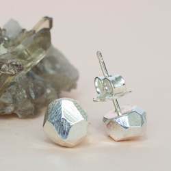 Boulder Studs - Sterling Silver