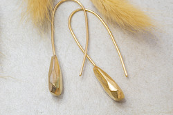 Jewellery manufacturing: Athos Drop Earrings - Gold Plated