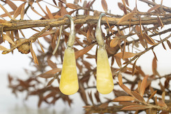 Jewellery manufacturing: Dione Drop Earrings - Silver with Aragonite