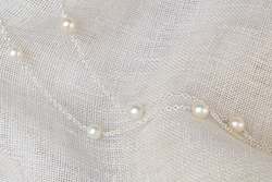 Jewellery manufacturing: Pearl Chain Necklace - Sterling Silver - White