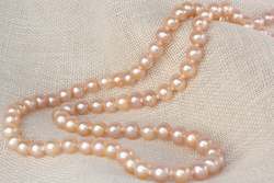 Semi-Baroque Pearl Necklace - 5mm- Natural