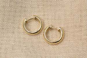 Huggie Earrings - 11x3mm - 9ct Yellow Gold