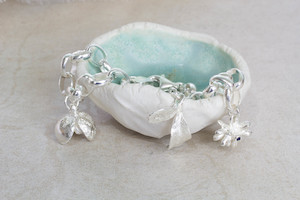 Seedling Charm Bracelet -  Sterling Silver