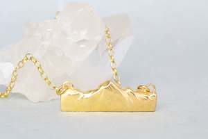 Jewellery manufacturing: Southern Alps Pendant - Gold Plated