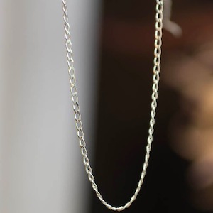 Diamond Cut Curb Chain - Sterling Silver