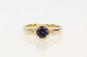 Mira Ring - 9ct Yellow Gold with Purple Spinel