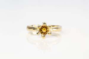 Sol Ring - 9ct Yellow Gold with Citrine