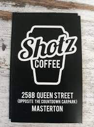 Credit card administration: Shotz Coffee Hatch & Bach - Masterton