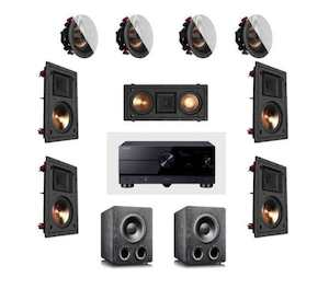 YAMAHA & KLIPSCH 5.2.4 DOLBY ATMOS DISCRETE HOME THEATRE PACKAGE