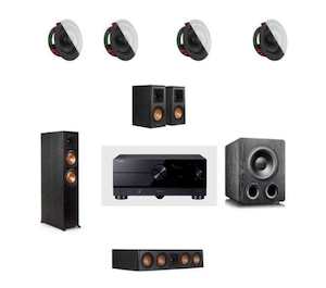 Yamaha & Klipsch 5.1.4 Dolby Atmos Home Theatre Package