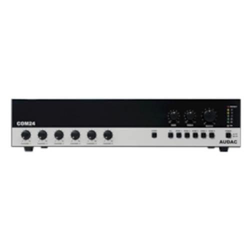 Sound recording or reproducing equipment - industrial - wholesaling: AUDAC COM24mk2 100v Public address mixer amplifier 240W