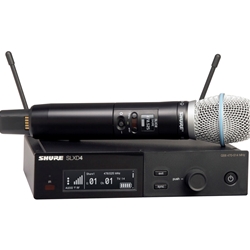 Sound recording or reproducing equipment - industrial - wholesaling: Shure SLXD24-BETA87A Digital Wireless Handheld System SLXD24BETA87A