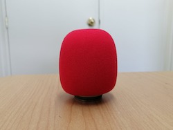 Foam Wind Sock Red for Standard Hand held Mics