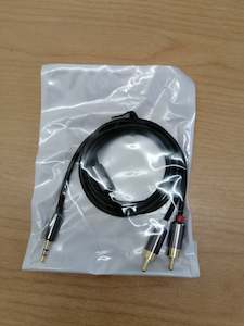 AUX Cable 3.5mm stereo - 2 x RCA 1M