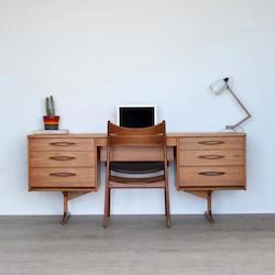 Teak Desk / Dressing Table by Frank Guille for Austinsuite