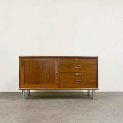 Storage: Compact Danish Teak Sideboard with Drawers