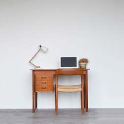 Danish Teak Desk by Domino Mobler