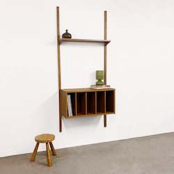 Danish PS Record Holder / Shelving Unit by Peter Sorensen For Randers Mobelfabrik