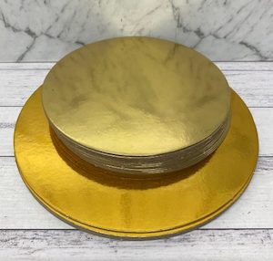 Cake Card Round Gold 2mm – South City Party Nibbles Online