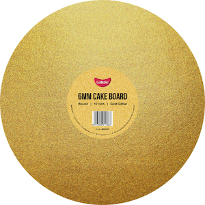 Go Bake Gold Glitter Round Cake Board 6mm – South City Party Nibbles Online