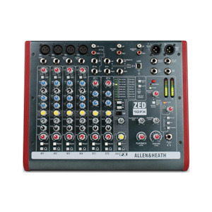 Sound reproducing equipment - household - hiring: Allen & Heath ZED10 – Southern Audio