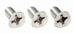 Door Catch/Latch Screw Set, Stainless (RV1-CM)