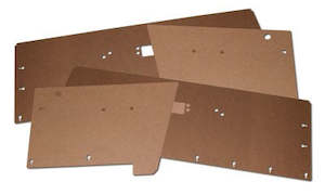 Door Trim Backing Board Set, Masonite (VF/VG Coupe)