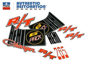 Motor vehicle part dealing - new: Charger "Hemi 6-Pack" Body Decal Set (VH Charger R/T)