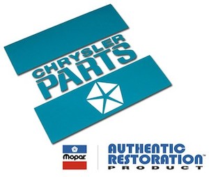 Motor vehicle part dealing - new: "Chrysler Parts" Factory Battery Decal, White (RV1-CM)