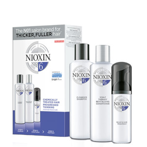 Nioxin System 6 Trial Kit For Chemically Treated Hair With Progressed Thinning *