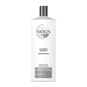 Nioxin System 1 Cleanser Shampoo 1 Litre For Natural Hair With Light Thinning *