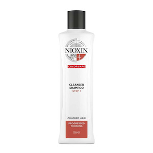 Nioxin System 4 Cleanser Shampoo 300ml For Coloured Hair With Progressed Thinning *