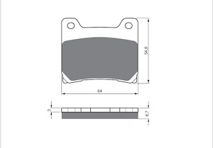 GOLDFREN BRAKE PADS GF015S3