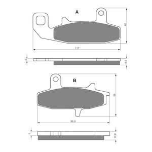 #036/S3 GOLDFREN SINTERED SPORTS PADS