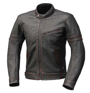 CAFE LEATHER JACKET BROWN SML