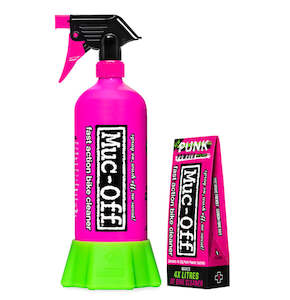 Motorcycle or scooter: Muc-Off Punk Powder Bike Cleaner 4 Pack + Bottle for Life (20609)