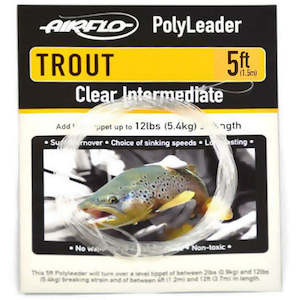 Sporting equipment: AIRFLO TROUT POLYLEADER CLEAR INTERMEDIATE