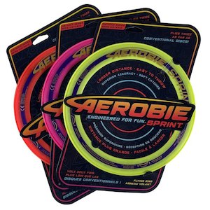 Sporting equipment: AEROBIE SPRINT RING 10" FRISBEE