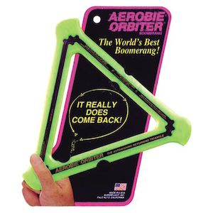 Sporting equipment: AEROBIE ORBITER BOOMERANG