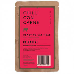 GO NATIVE READY TO EAT MEAL: 250G CHILLI CON CARNE