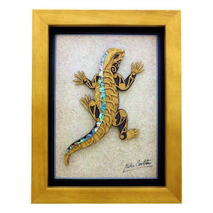 Large Tuatara Framed Artwork