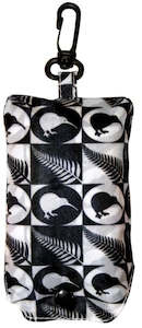 Kiwi And Ferns - Fold Out Bag - Black