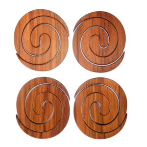 Rimu/Kauri Wood Coasters - Set Of 4