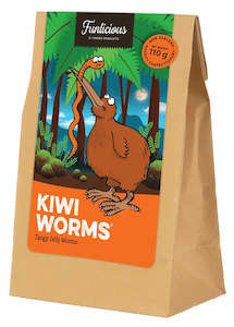 Kiwi Worms Sweets 110g