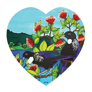 Tui Ceramic Heart Wall Hanging